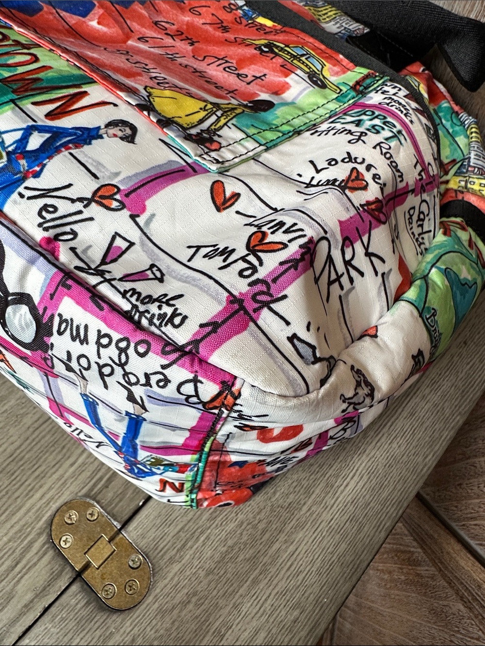 Brighton New York Jetsetter Weekender Travel Duffle Tote Bag - Picture 9 of 16